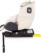 CHIPOLINO Scaun auto pentru copii Premium Biscotta i-Size rotativ 40-150 cm sistem isofix si picior de suport protectie la impact lateral SPS tetiera reglabila husa detasabila