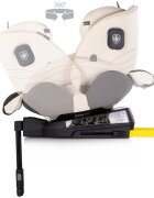 CHIPOLINO Scaun auto pentru copii Premium Biscotta i-Size rotativ 40-150 cm sistem isofix si picior de suport protectie la impact lateral SPS tetiera reglabila husa detasabila