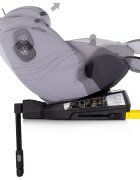 CHIPOLINO Scaun auto pentru copii Premium Cloud i-Size rotativ 40-150 cm sistem isofix si picior de suport protectie la impact lateral SPS tetiera reglabila husa detasabila