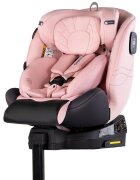 CHIPOLINO Scaun auto pentru copii Premium Pink Marshmallow i-Size rotativ 40-150 cm sistem isofix si picior de suport protectie la impact lateral SPS tetiera reglabila husa detasabila