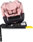 CHIPOLINO Scaun auto pentru copii Premium Pink Marshmallow i-Size rotativ 40-150 cm sistem isofix si picior de suport protectie la impact lateral SPS tetiera reglabila husa detasabila
