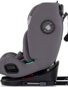 CHIPOLINO Scaun auto pentru copii Techno iGrow Charcoal I-Size 40-150 cm cu sistem Isofix si sezut rotativ