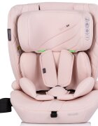 CHIPOLINO Scaun auto pentru copii Tycoon Iso Pink Marshmallow i-Size 76-150 cm cu sistem isofix top tether protectie la impact lateral SPS tetiera reglabila husa detasabila suport pahar