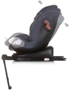 CHIPOLINO Scaun auto Tourino I-Size 40-150 cm granite cu sistem Isofix