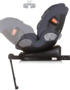 CHIPOLINO Scaun auto Tourino I-Size 40-150 cm granite cu sistem Isofix