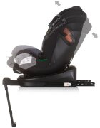 CHIPOLINO Scaun auto Tourino I-Size 40-150 cm obsidian cu sistem Isofix