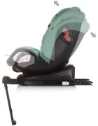 CHIPOLINO Scaun auto Tourino I-Size 40-150 cm pastel green cu sistem Isofix