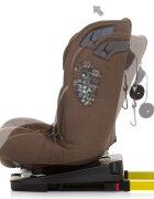 CHIPOLINO Scaun auto X Factor I-Size 40-150 cm macadamia cu sistem Isofix