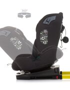 CHIPOLINO Scaun auto X Factor I-Size 40-150 cm obsidian cu sistem Isofix