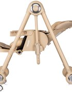 CHIPOLINO Scaun de masa 2 in 1 Melba Latte reglabil transformabil roti cu frana pliere compacta