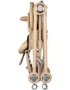 CHIPOLINO Scaun de masa 2 in 1 Melba Latte reglabil transformabil roti cu frana pliere compacta