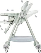 CHIPOLINO Scaun de masa 2 in 1 Melba Matcha reglabil transformabil roti cu frana pliere compacta