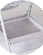 CHIPOLINO Scaun de masa 2 in 1 Melba Platinum reglabil transformabil roti cu frana pliere compacta