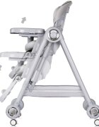 CHIPOLINO Scaun de masa 2 in 1 Melba Platinum reglabil transformabil roti cu frana pliere compacta