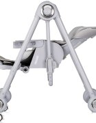 CHIPOLINO Scaun de masa 2 in 1 Melba Platinum reglabil transformabil roti cu frana pliere compacta