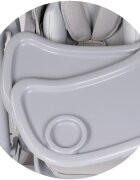 CHIPOLINO Scaun de masa 2 in 1 Melba Platinum reglabil transformabil roti cu frana pliere compacta