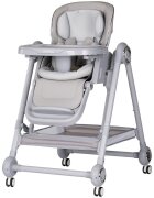 CHIPOLINO Scaun de masa 2 in 1 Melba Platinum reglabil transformabil roti cu frana pliere compacta