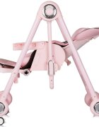 CHIPOLINO Scaun de masa 2 in 1 Melba Powder Pink reglabil transformabil roti cu frana pliere compacta