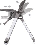 CHIPOLINO Scaun de masa 2 in 1 transformabil in leagan Super Chef Cloud cu roti spatar reglabi sezut reglabil pliere compacta