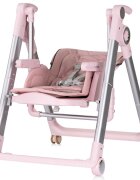CHIPOLINO Scaun de masa 2 in 1 transformabil in leagan Super Chef Marshmallow cu roti spatar reglabi sezut reglabil pliere compacta