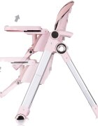 CHIPOLINO Scaun de masa 2 in 1 transformabil in leagan Super Chef Marshmallow cu roti spatar reglabi sezut reglabil pliere compacta
