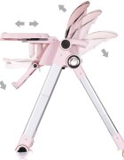 CHIPOLINO Scaun de masa 2 in 1 transformabil in leagan Super Chef Marshmallow cu roti spatar reglabi sezut reglabil pliere compacta