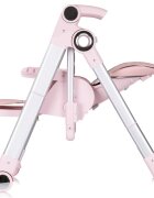 CHIPOLINO Scaun de masa 2 in 1 transformabil in leagan Super Chef Marshmallow cu roti spatar reglabi sezut reglabil pliere compacta