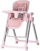 CHIPOLINO Scaun de masa 2 in 1 transformabil in leagan Super Chef Marshmallow cu roti spatar reglabi sezut reglabil pliere compacta