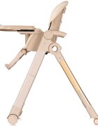 CHIPOLINO Scaun de masa 2 in 1 transformabil in leagan Super Chef Tiramisu cu roti spatar reglabi sezut reglabil pliere compacta
