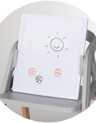CHIPOLINO Scaun de masa 4 in 1 Multi Charcoal transformabil reglabil picioare elegante din lemn