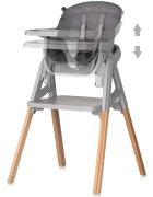 CHIPOLINO Scaun de masa 4 in 1 Multi Charcoal transformabil reglabil picioare elegante din lemn