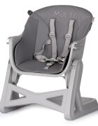 CHIPOLINO Scaun de masa 4 in 1 Multi Charcoal transformabil reglabil picioare elegante din lemn