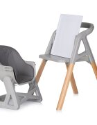 CHIPOLINO Scaun de masa 4 in 1 Multi Charcoal transformabil reglabil picioare elegante din lemn