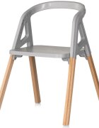 CHIPOLINO Scaun de masa 4 in 1 Multi Charcoal transformabil reglabil picioare elegante din lemn
