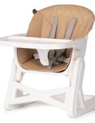 CHIPOLINO Scaun de masa 4 in 1 Multi Latte transformabil reglabil picioare elegante din lemn