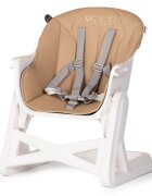 CHIPOLINO Scaun de masa 4 in 1 Multi Latte transformabil reglabil picioare elegante din lemn