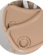 CHIPOLINO Scaun de masa Avocado Latte cu tava reglabila jucarie detasabila cotiere si suport pentru picioare