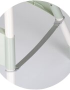 CHIPOLINO Scaun de masa Avocado Matcha cu tava reglabila jucarie detasabila cotiere si suport pentru picioare