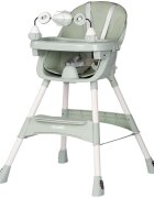 CHIPOLINO Scaun de masa Avocado Matcha cu tava reglabila jucarie detasabila cotiere si suport pentru picioare