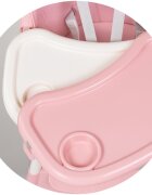 CHIPOLINO Scaun de masa Avocado Powder Pink cu tava reglabila jucarie detasabila cotiere si suport pentru picioare
