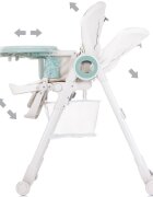 CHIPOLINO Scaun de masa Master Chef pastel green