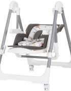 CHIPOLINO Scaun de masa Milk Shake 2 in 1 ash grey