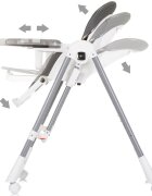 CHIPOLINO Scaun de masa Milk Shake 2 in 1 ash grey