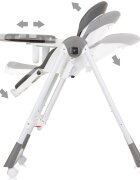 CHIPOLINO Scaun de masa Milk Shake 2 in 1 granite