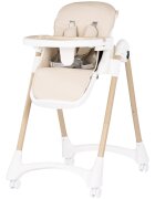 CHIPOLINO Scaun de masa pentru copii Candy Shop Cashmere cu spatar reglabil in 3 pozitii inaltime reglabila 4 roti