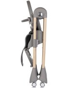 CHIPOLINO Scaun de masa pentru copii Candy Shop Charcoal cu spatar reglabil in 3 pozitii inaltime reglabila 4 roti