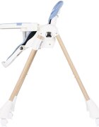 CHIPOLINO Scaun de masa pentru copii Candy Shop Sky Blue cu spatar reglabil in 3 pozitii inaltime reglabila 4 roti