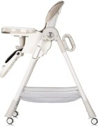 CHIPOLINO Scaun de masa Yogurt Cashmere reglabil tava dubla husa din piele ecologica roti cu frana