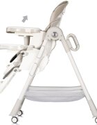 CHIPOLINO Scaun de masa Yogurt Cashmere reglabil tava dubla husa din piele ecologica roti cu frana