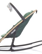 CHIPOLINO Scaunel balansoar Senso Basil Wood cu spatar reglabil bara de jucarii suport pentru cap centuri de siguranta pliere compacta